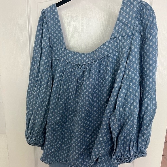 Caslon Oversize Square Neck Blouse SZ M - Picture 4 of 4